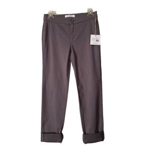 Lila Ryan Zuri Tapered Flat Front Trouser Steel Grey  Size 0 Casual